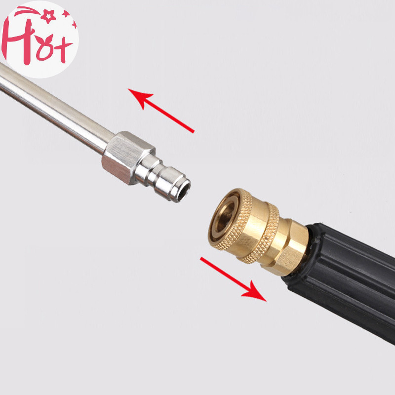 Ge หัวฉีดต่อขยายเครื่องฉีดน้ําแรงดันสูง 4000PSI ทรงสี่เหลี่ยม พร้อมตัวเชื่อมต่อเร็ว 1/4