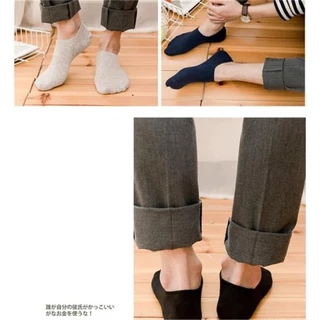 SK-053 ถุงเท้าข้อสั้น ข้อเว้า ซ่อนขอบ สีพื้น เนื้อผ้าเบา สบาย ไม่เหม็นอับ ใส่ทำงาน ใส่เที่ยวได้