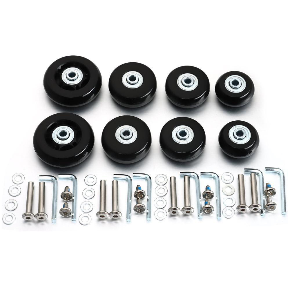 4PCS อะไหล่ล้อกระเป๋าเดินทาง 50mm*18mm ล้อกระเป๋าเดินทาง พร้อมอุปกรณ์เปลี่ยน ล้ออะไหล่ ขนาด