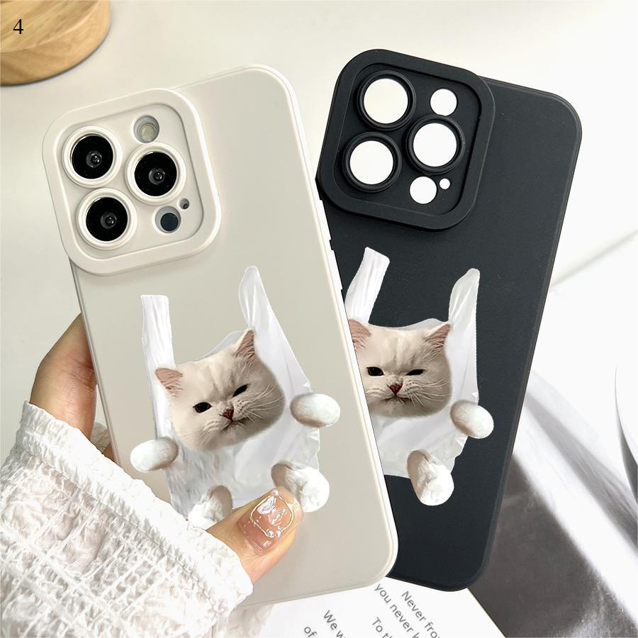 OPPO A7 A5S A12 A9 A31 A3S A53 A15 A15S A16 A93 A76 A36 A96 A57 A77S Reno 8Z 7Z 5G 2020 2022 เคสออปโป้ Pocket Cat เคส