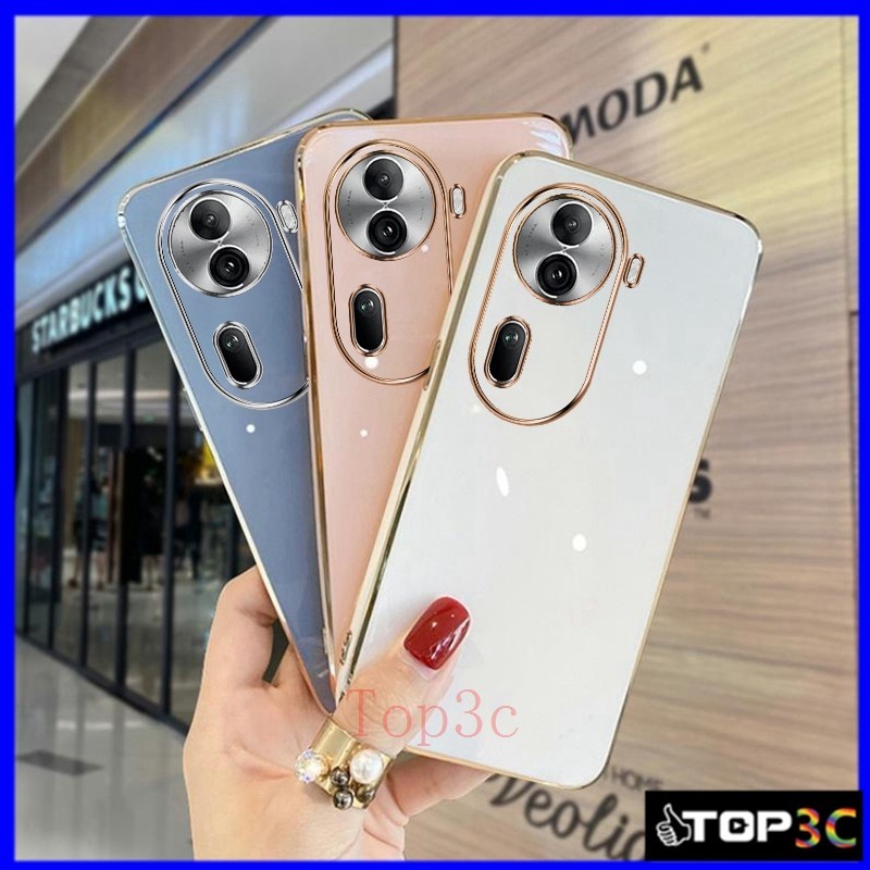 เคส OPPO Reno 11 Pro 5G Reno10 Pro 5G Reno8 5G Reno 8z 5G Reno 7Z 5G Reno 7 Reno 8T 5G เคสโทรศัพท์มือถือ สีพื้น เรียบง่าย สําหรับ ZB