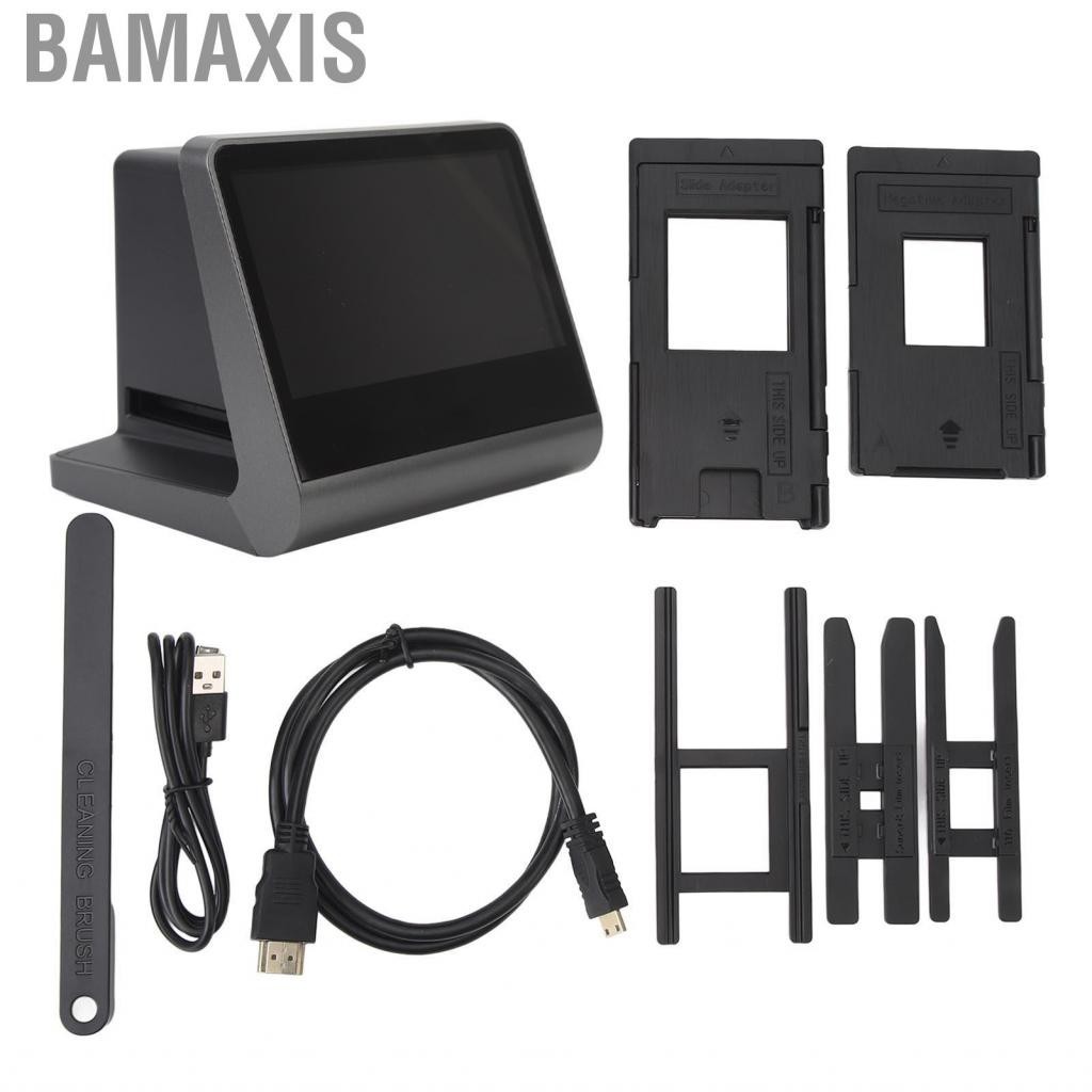 Bamaxis เครื่องสแกนฟิล์มและภาพถ่ายพร้อมชุดแปลงสไลด์ HD หน้าจอ LCD ขนาดใหญ่ 5 นิ้ว 48MP