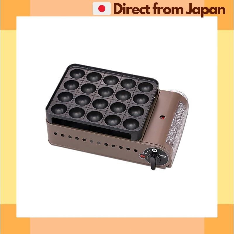 [Direct from Japan] Iwatani Cassette Gas Takoyaki Cooker Super Flame Tako Bronze &amp; Black CB-ETK-1