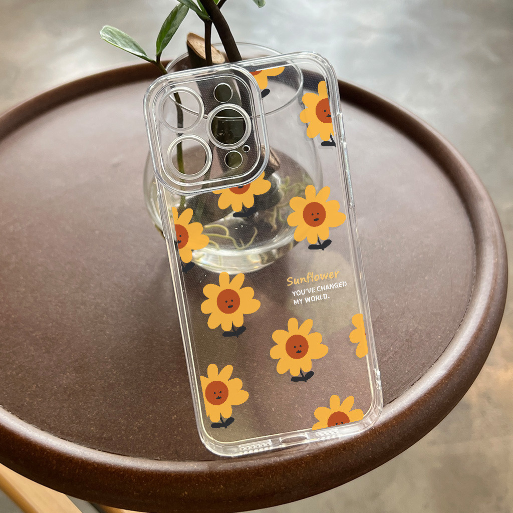 พร้อมส่งในประเทศไทย เคสไอโฟน ซิลิโคนนิ่มใสเชลล์สแ ดซี่ดอกไม้ สําหรับ iPhone 14 13 12 11 Pro Max XR XS Max 7 8 Plus