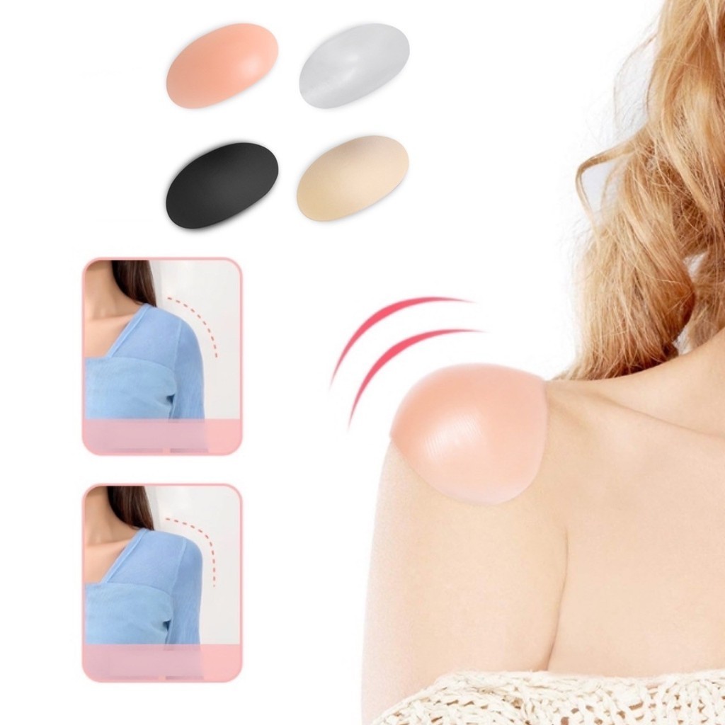 📍 รองไหล่ เสริมไหล่ ไหล่ตก แผ่น ซิลิโคน ฟองน้ำ สูญญากาศ ไร้กาว รุ่นบางเบา ใช้ซ้ำได้หลายครั้ง ไม่ระคายเคือง 📍
