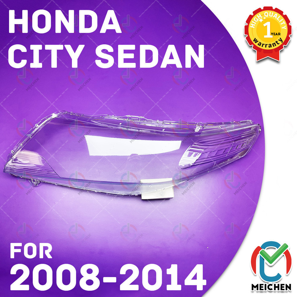 ฝาครอบเลนส์ไฟหน้า พลาสติก สําหรับ Honda City TMO Sedan (2008-2014) ตรงรุ่น