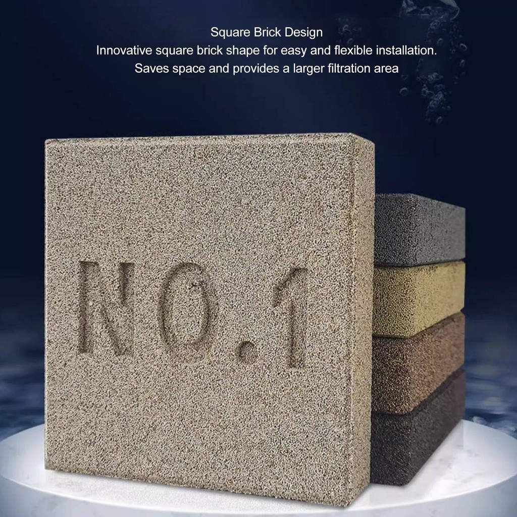 I Home Aquarium Filter Media Brick Nano Bio Block เซรามิคอิฐสื่อกรองสำหรับตู้ปลาทะเลและน้ำจืด