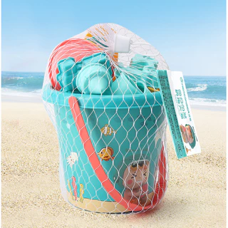ของเล่นทราย ชุดตักทราย 18pcs ขุดขุดเอารถขนทราย เหมาะสำหรับเด็กเล่น ของเล่นที่ตักทราย