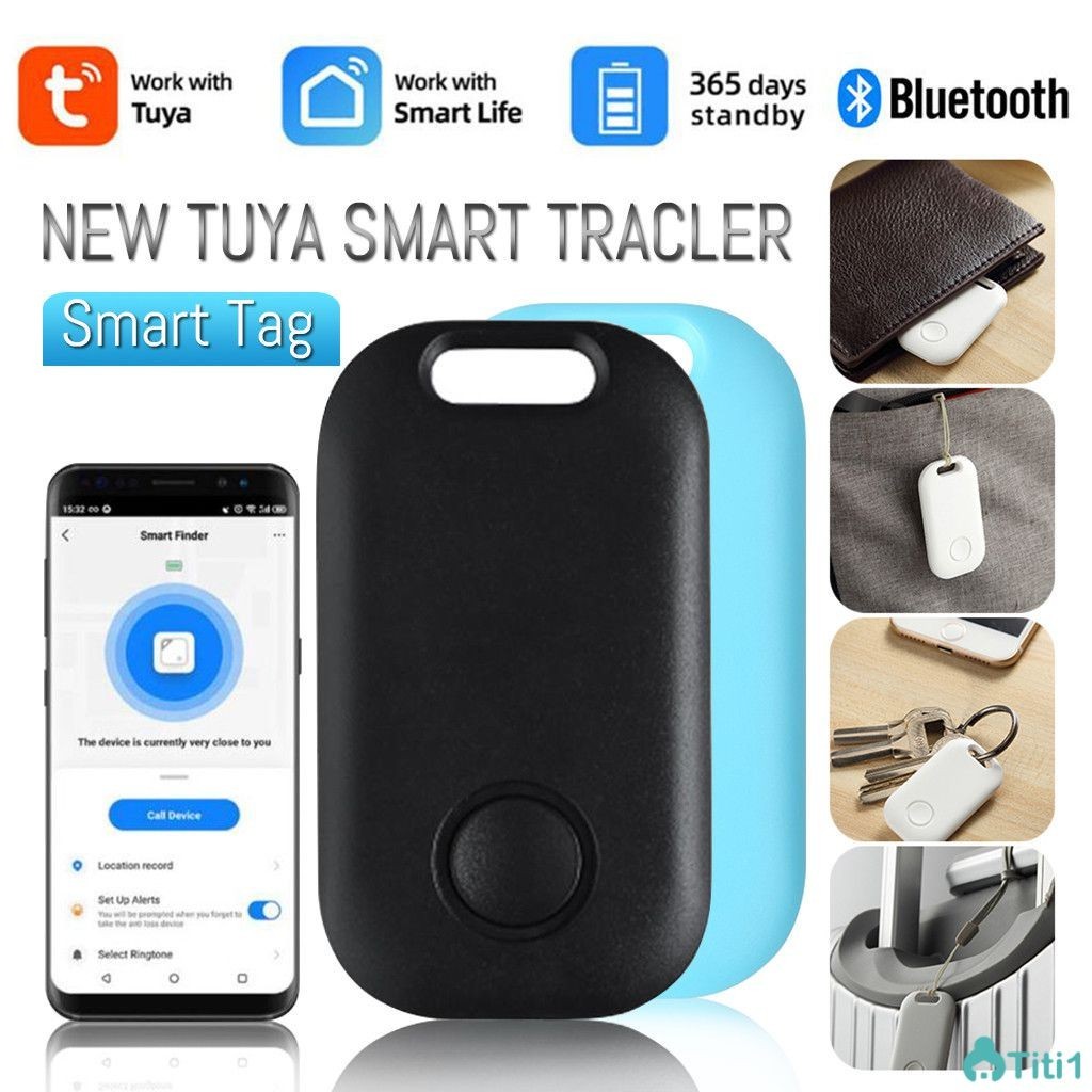 Tuya สมาร์ท Finder GPS Tracker พวงกุญแจ Anti Lost ALARM และค้นหากิจกรรมได้อย่างง่ายดาย Wireless Location Tracker แท็ก 2-Way ค้นหา Key Finder TH1