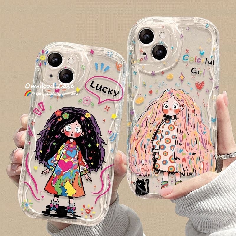 🌈Ready Stock 🏆Huawei Nova 5T 7i P 50 40 30 Pro Mate 50 40 30 Pro Huawei Nova 8se 8i Love Girl 3D Phone Case Soft Protection Back Cover