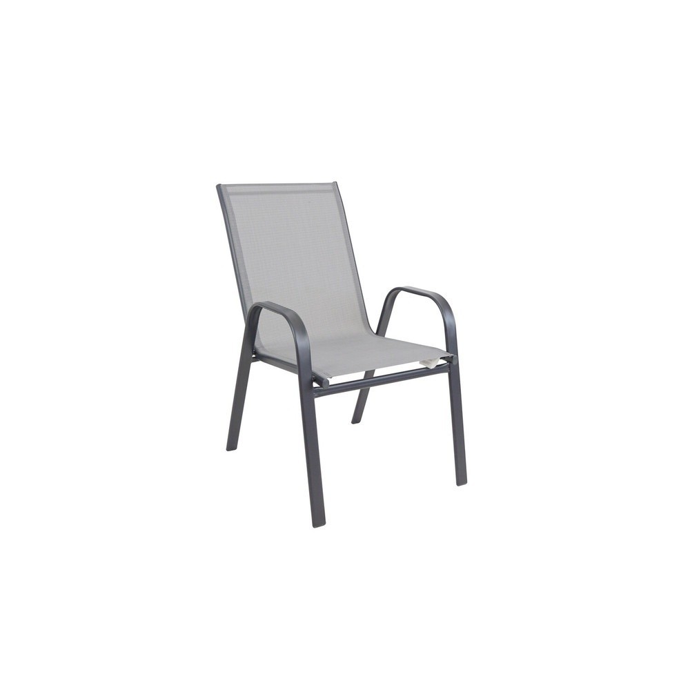 shophome468 SUMMER SET เก้าอี้สนาม รุ่น GUS-CHAIR ขนาด 55x61x91 ซม. สีเทา รับประกันของเเท้