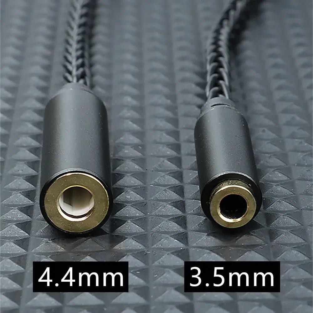 ชิป CVJ CT-3 CT-4 DAC Type-C เป็น 3.5 มม. 4.4 มม. CX31993 8 สาย ชุบเงิน คุณภาพเสียง Hifi HD