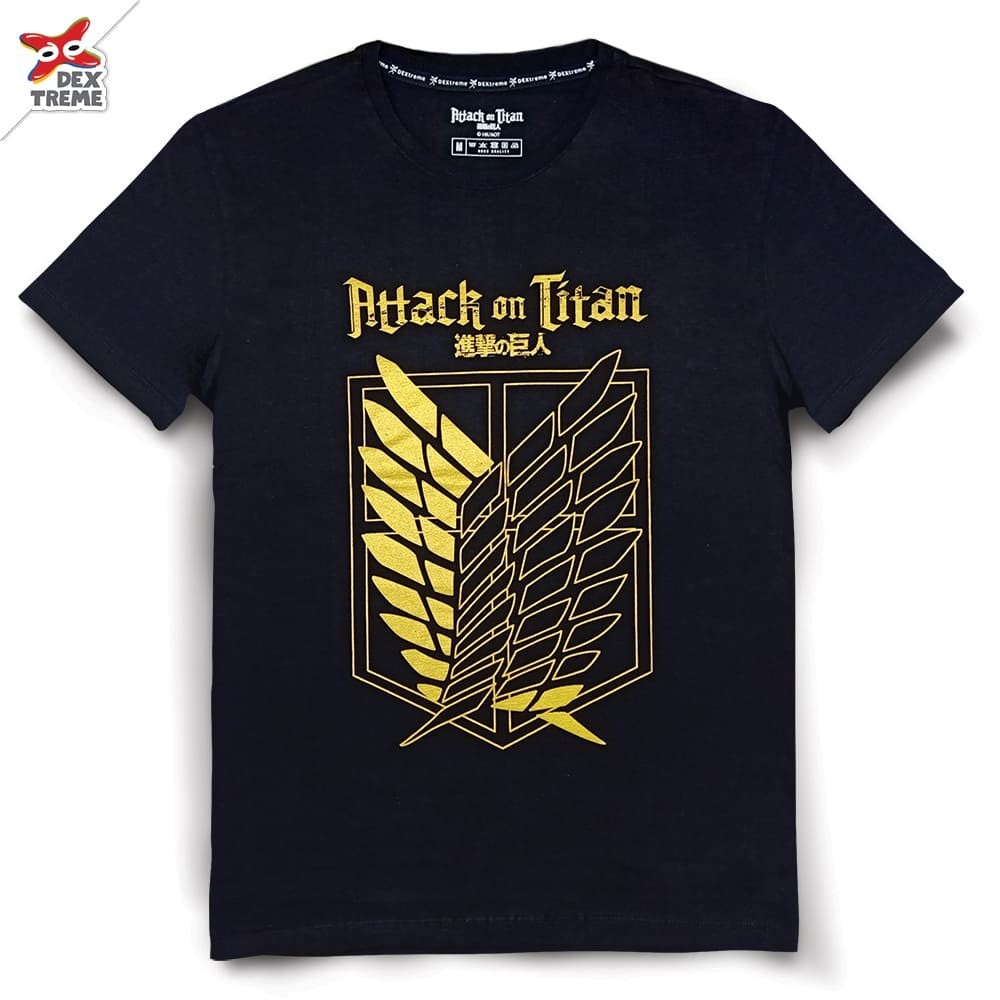 [Aijolen Store]  DAT-002 Attack On Titan ผ่าพิภพไททัน ลาย Titan Wings มี สีกรม และ S -5XL