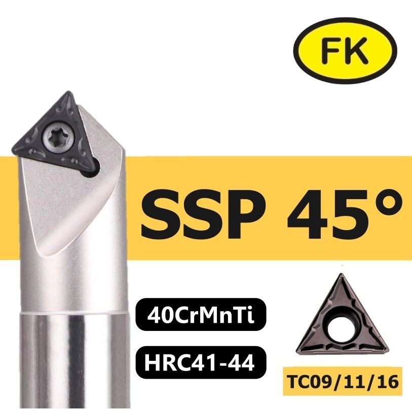 ด้ามซัมเฟอร์ แบบใส่เม็ด 45 องศา SSP - Chamfering Milling Cutter Series