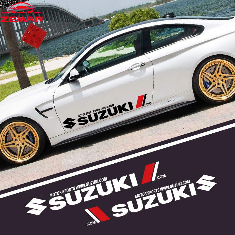 สติกเกอร์ กันน้ํา ป้องกันรอยขีดข่วน สําหรับติดตกแต่งประตูรถยนต์ Suzuki Jimny Swift Ertiga Celerio XI7 Ciaz