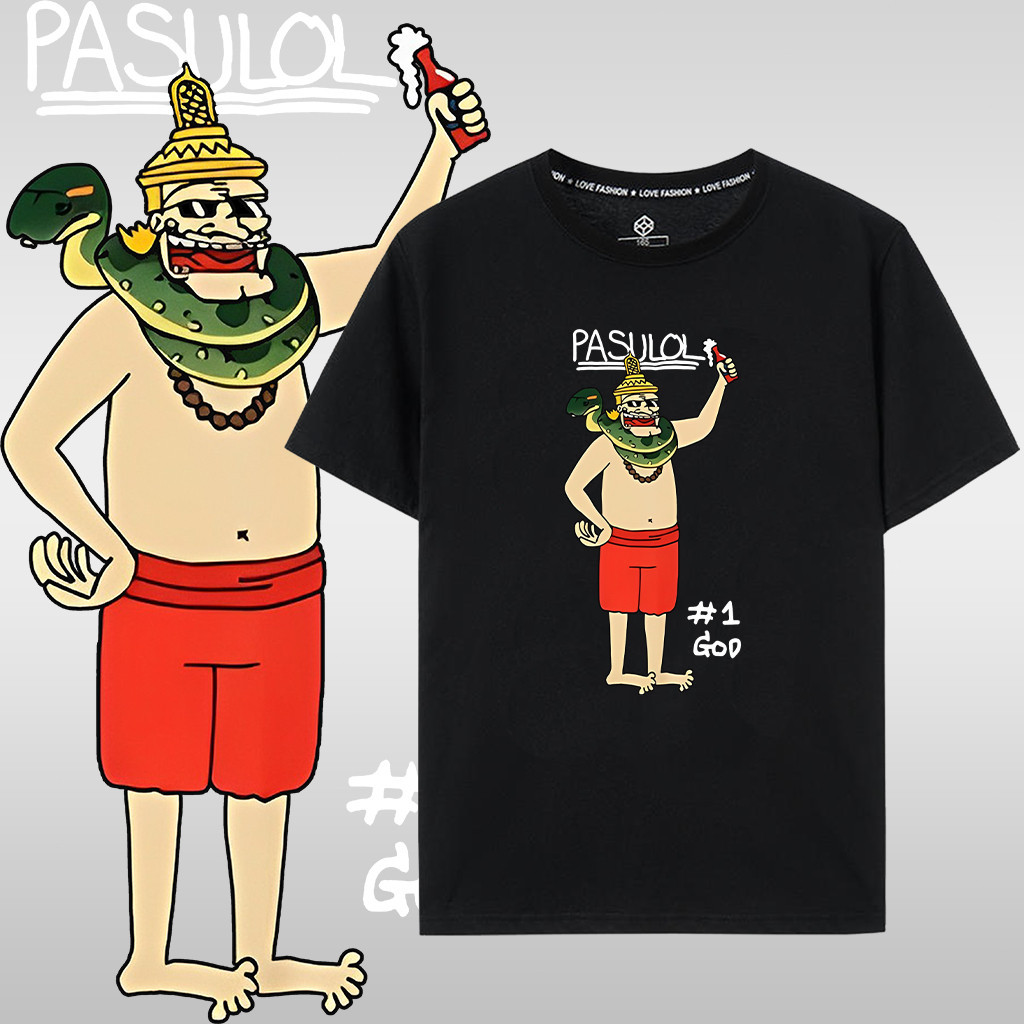 เสื้อ Pasulol ผ้าCotton 100% ใส่ได้ ทั้ง ชาย ใส่สบาย ไม่หด ไม่ย้ S-5XL