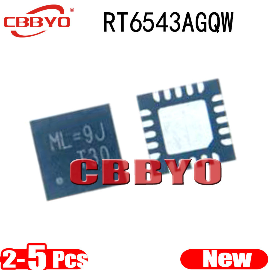 2-5 ชิ้น ยี่ห้อใหม่ RT6543AGQW RT6543A ML= QFN-20