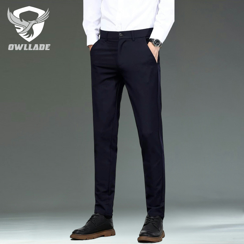 Eaglade กางเกงสแล็ก กางเกงกอล์ฟลําลองสําหรับผู้ชาย 1909H สีน้ําเงินเข้ม