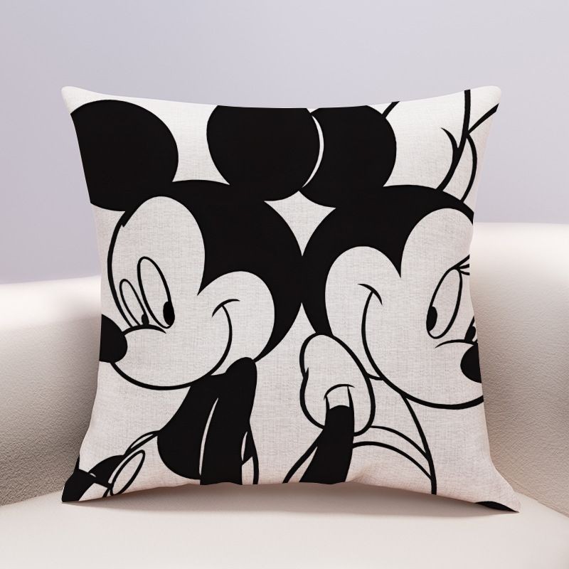 หมอนอิงโซฟา ลายการ์ตูนมิกกี้เมาส์ สไตล์จีน สําหรับตกแต่งห้องนั่งเล่น - รูปที่ 2