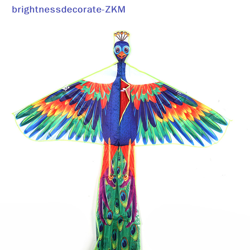 [Brightdecorate] ว่าวไนล่อน รูปมังกร นกยูง 3D ขนาด 1.4 ม. สําหรับเด็ก [TH]