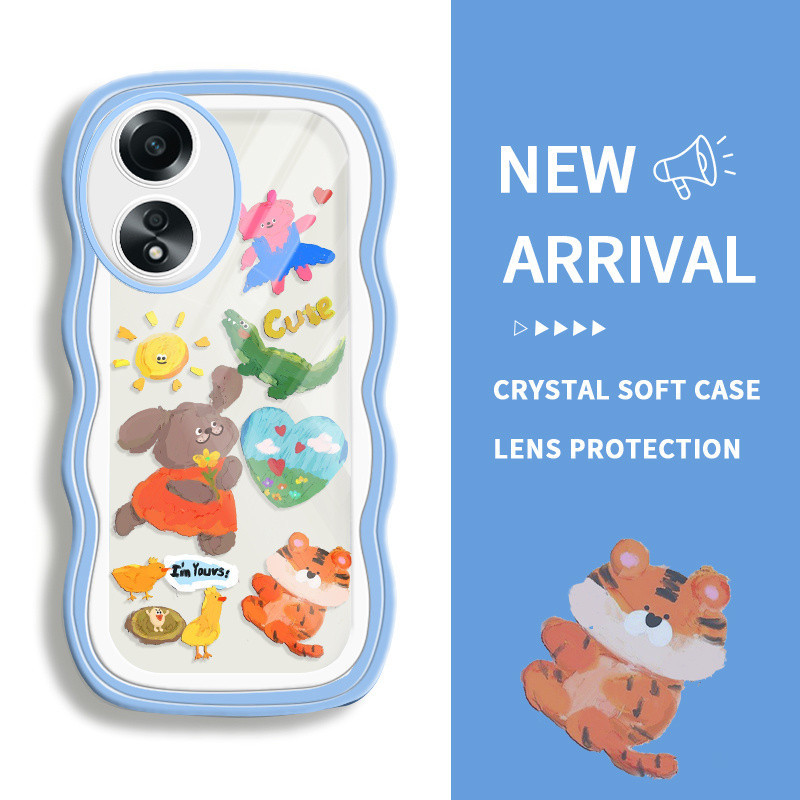 สําหรับOppo A58 4GสําหรับOppoA58 OPOP 0PP0 A58 OPปลอกHP Softcase Kesing Lucuโทรศัพท์Cesing Soft Cass