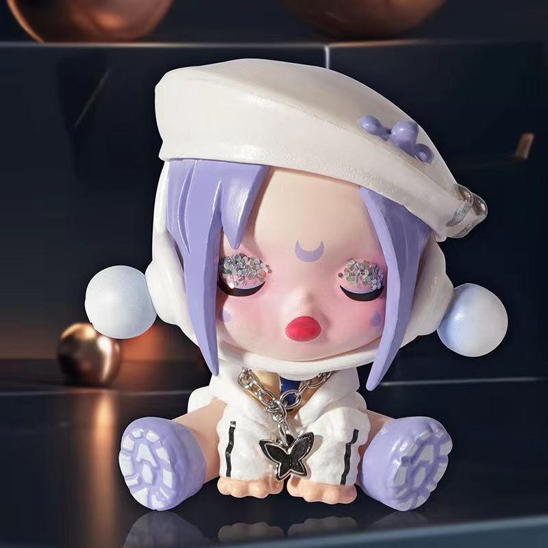 ตุ๊กตาฟิกเกอร์ Bubble Mart SP5 Night City Mystery Box ของขวัญวันเกิด สําหรับตกแต่ง