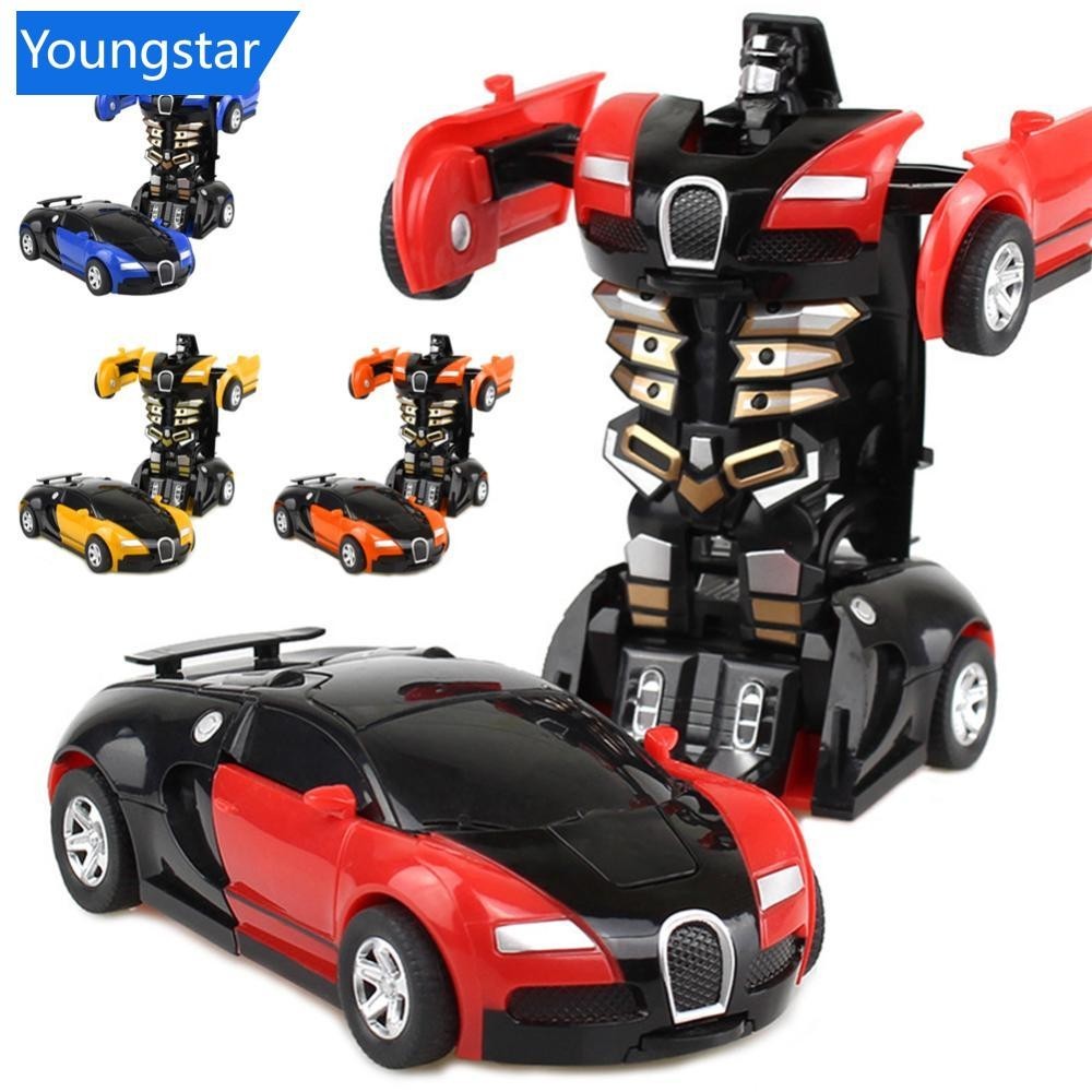 [ForeverYoung] ของเล่นโมเดลรถยนต์ Transform CarRobot A4D7 สําหรับเด็กผู้ชาย