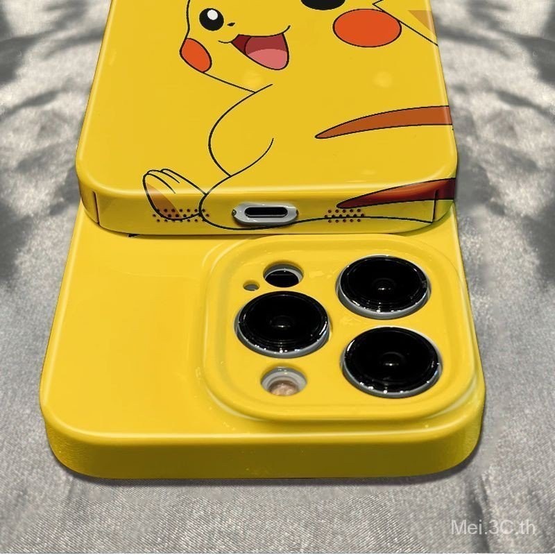 เคสโทรศัพท์มือถือแบบแข็ง ลายโปเกม่อน ปิกาจู สําหรับ iPhone15 TW3A - รูปที่ 5