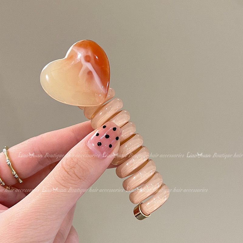 2024 สไตล์ใหม่ญี่ปุ่นเรียบง่ายฟองถักเปียหัวเชือกหญิงรักสายโทรศัพท์ผมแหวนผมหางม้าถักผมเครื่องมือที่มีประโยชน์ - รูปที่ 5