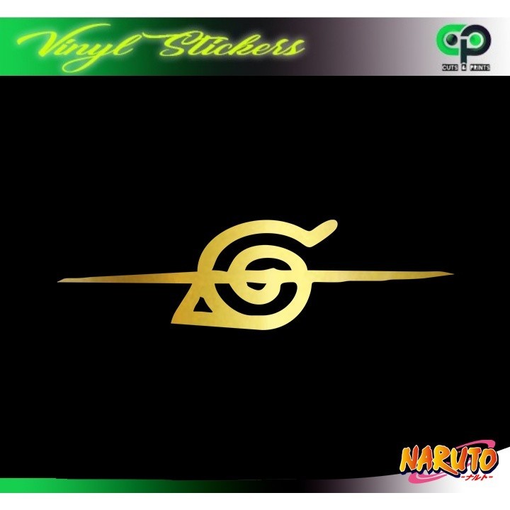 โลโก้ Konoha (โลโก้ Rogue Ninja) สติ๊กเกอร์ไวนิล Naruto / Boruto (สําหรับแล็ปท็อป, มอเตอร์ไซค์, รถยนต์) กลางแจ้ง