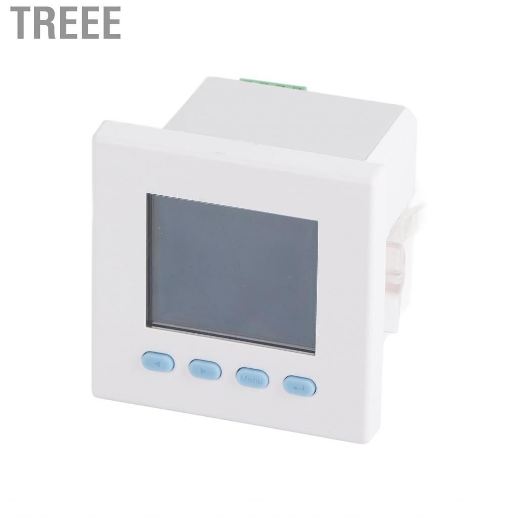 Treee 3 Phases Current Voltage Meter LCD Ammeter Voltmeter Intelligent Electric