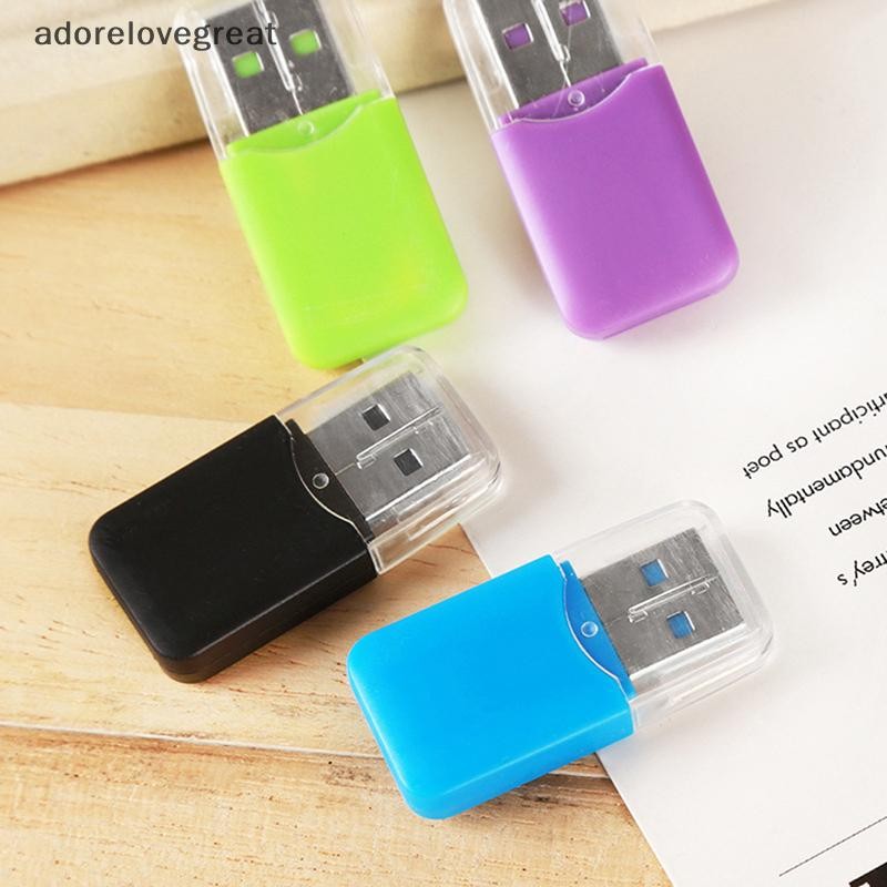 Alt ใหม่ Mini Memory Card Reader USB 2.0 อินเทอร์เฟซ Micro SD TF Flash อะแดปเตอร์แบบพกพาคุณภาพสูงสําหรับแล็ปท็อป SH อะแดปเตอร์แปลงมือถือ DRG