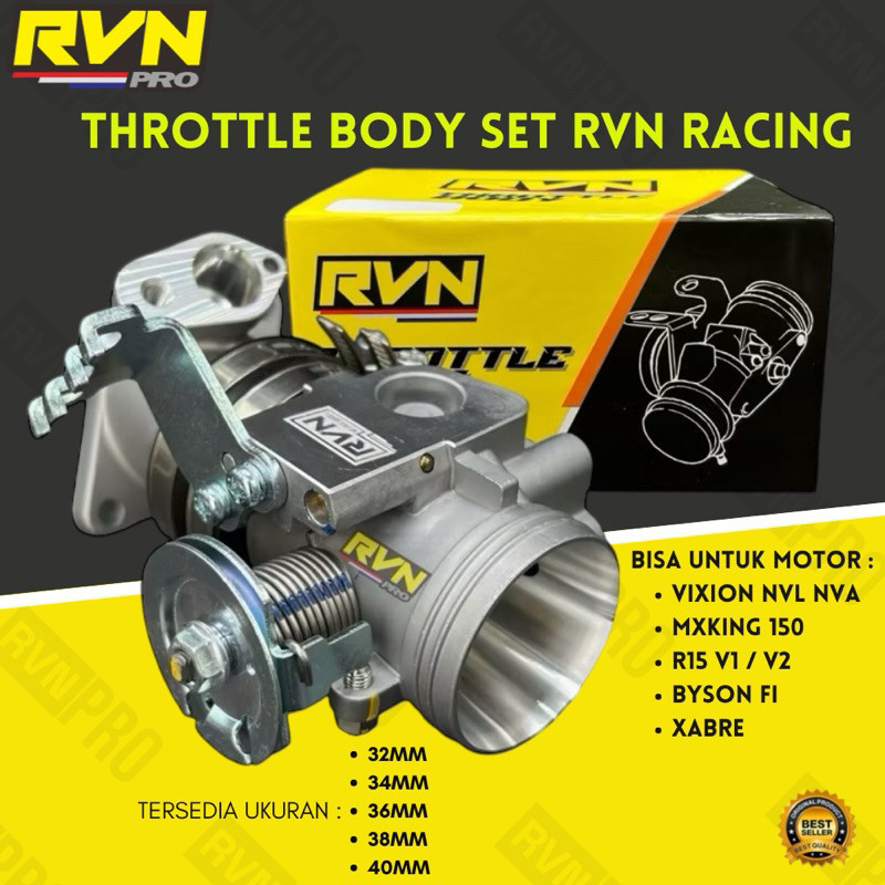 TB THROTTLE BODY RACING MXKING 150 VISION ใหม่ NVA NVL R15 V1 V2 XABRE BYSON Fi JUPITER MX KING 150 32 34 36 38 40 RVN