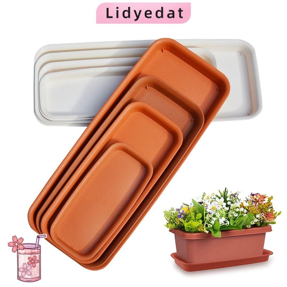 Lidyedat165 1 ชิ้นพืชจานรองกระถางดอกไม้พลาสติกทนทานถาดพลาสติกจานรอง