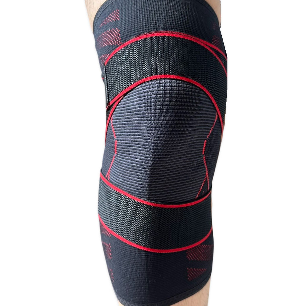Knee Support ปลอกผ้าสวมหัวเข่า มีกันลื่น ( 1 ข้าง) แถม สายพยุงเข่า ป้องกันช่วยลดการบาดเจ็บ (S-XL) ส่งจากไทย รูปที่ 2