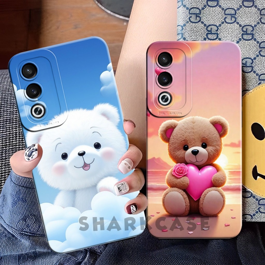 [SHARKCASE] เคสสําหรับ OPPO A3 Pro 5G A3 NFC A3X Cute Bear Motif - เคส Oppo A3 Pro - เคส Oppo A3 Pro