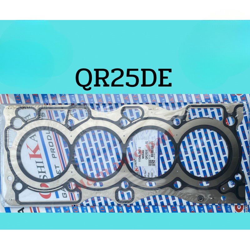 ส่งไว ประเก็นฝาสูบ(เหล็ก2ชั้น)NISSAN QR25DE URVAN NV350 NAVARA NP300 CNG X-TRAIL 2500CC DOHC 16V(89.