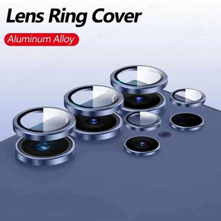 กล้องป้องกันสําหรับ Samsung Galaxy S25 S24 S23 S22 Ultra Plus อลูมิเนียมโลหะกระจกนิรภัยเต็มรูปแบบกล้องเลนส์ Protector