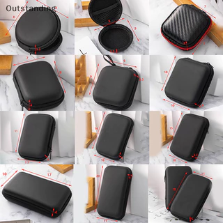 แบบพกพาที่โดดเด่น 3C Hard Digital Gadgets กระเป๋าเก็บหูฟังหนังเทียมเคสชาร์จสายเคเบิลข้อมูล U Disk Organizer ใหม่