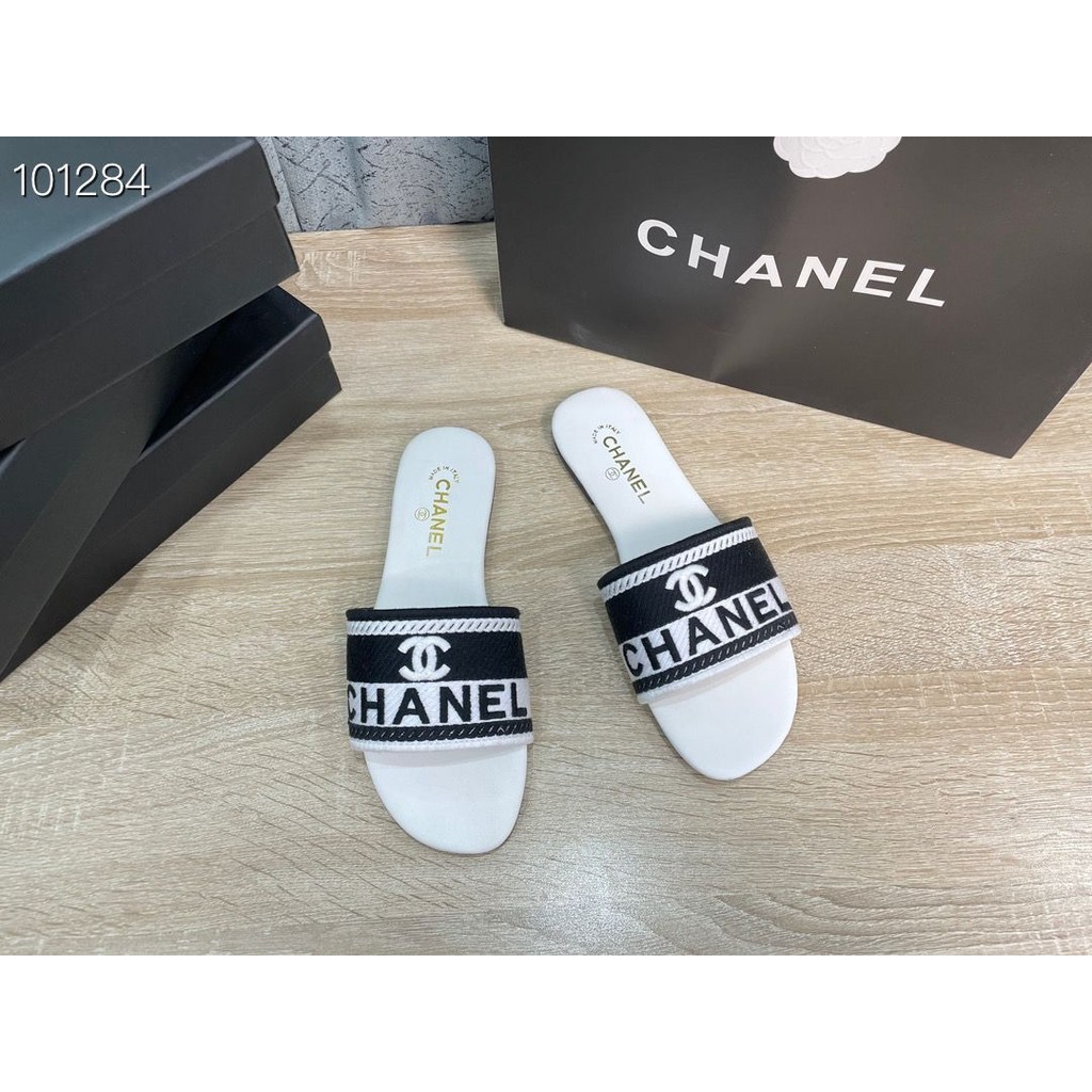 Chanel รองเท้าแตะลําลอง แฟชั่นใหม่ สําหรับสตรี GV24 2024