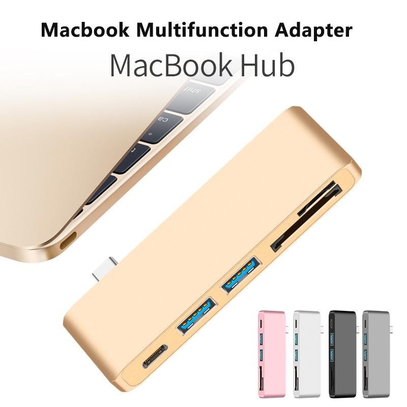 อะแดปเตอร์ฮับ USB C เป็นช่องอ่าน TF SD 3.0 PD Thunderbolt 3 USB C สําหรับ macbook New Pro Air 12 13 15 16 2020 A2289 A2338