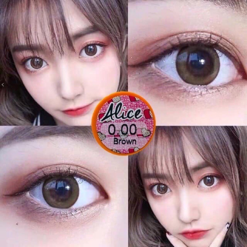 คอนแทคเลนส์(บิ๊กอาย) Alice Brown / Gray (Montra) ⭐️ลายฮิต ขายดีมาก กรองแสงกันยูวี