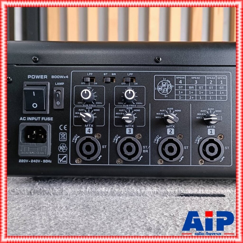 NTS TOP4-1080 POWERMIXER 4CH เอฟเฟคแท้ เพาเวอร์มิกเซอร์ มิกซ์NTS เครื่องเสียง เครื่องผสมสัญญาณเสียง เครื่องปรับแต่งเส...