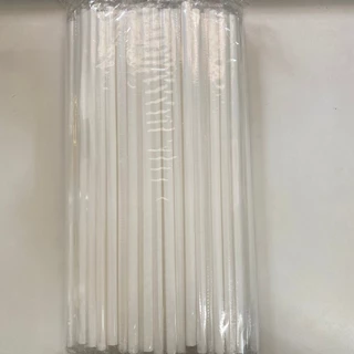 หลอดตรง 5,6 มม หุ้มฟิล์ม มี 3 สี กรมท่า/ขาว/เทา/แดง จำนวน 100 เส้น หลอดหุ้มพลาสติก