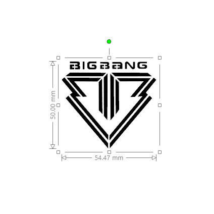 สติ๊กเกอร์ไดคัท kpop sticker กันน้ำ Bigbang