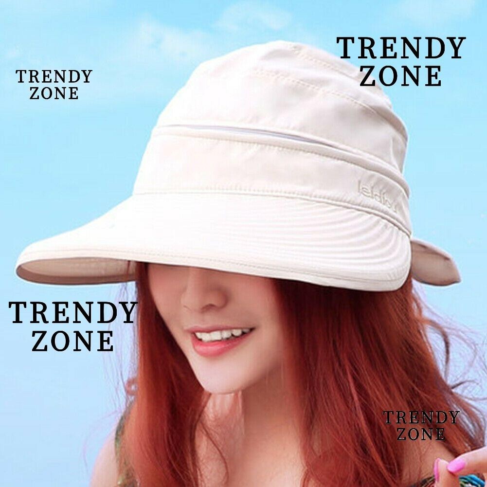 Trendyzone หมวกกันแดด พับได้ ป้องกันรังสียูวี