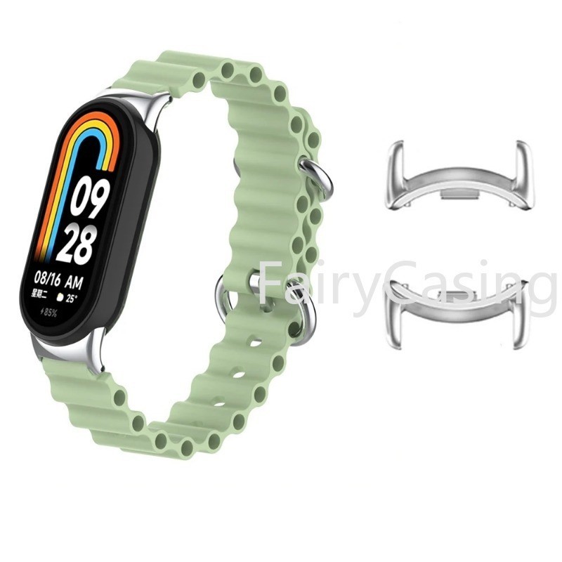สายนาฬิกาสําหรับ Xiaomi Mi Band 10 9 8 12 มม. 14 มม. Link สิ่งที่แนบมาอุปกรณ์เสริมตัวเชื่อมต่อโลหะ Band ราคา ถูกที่สุด ดีลบีเคเค แกลเลอรีภาพที่ 9