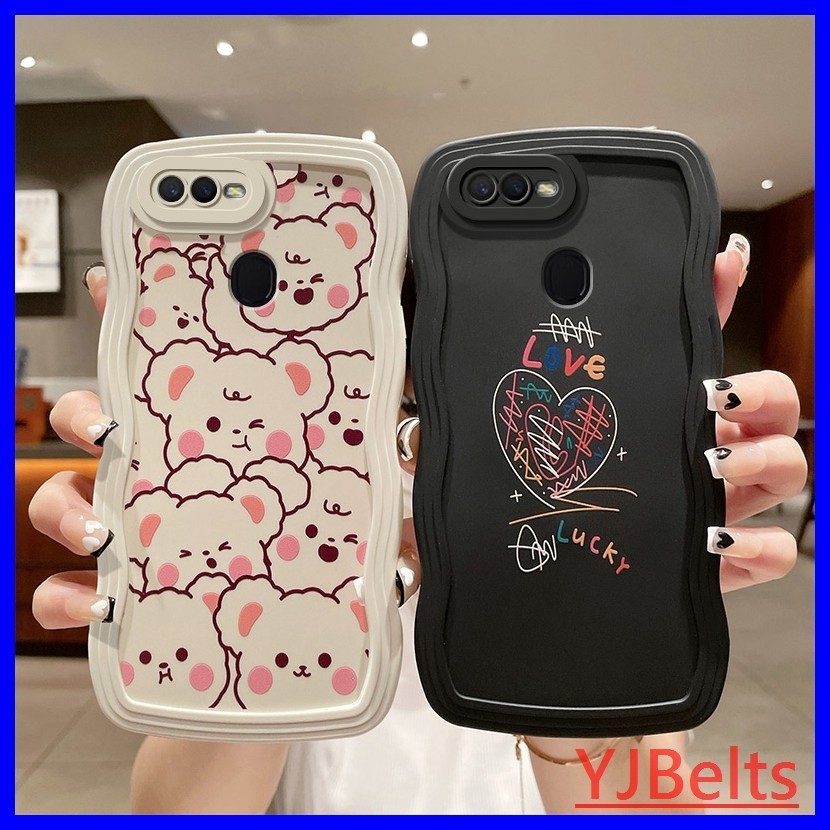 เคส Oppo A5S Oppo F9 A12 A7 เคสซิลิโคน tpu ลายคลื่นใหญ่ สําหรับ DBL2