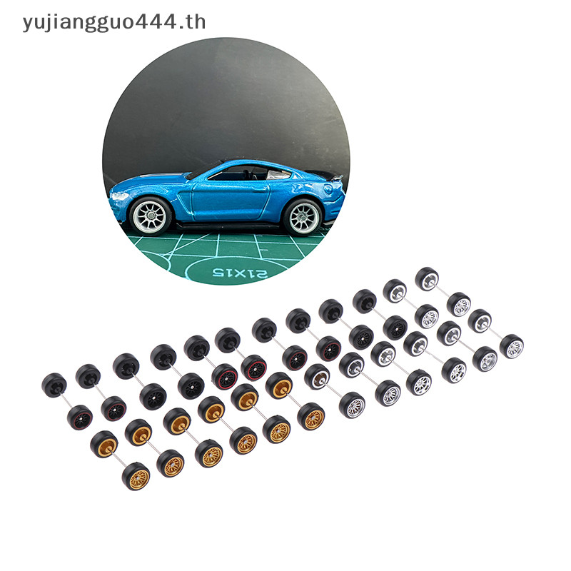# ใหม่ # อะไหล่ล้อรถยนต์ ABS พร้อมยาง สําหรับ Hotwheels Tomica Mini GT 1/64 1 ชุด