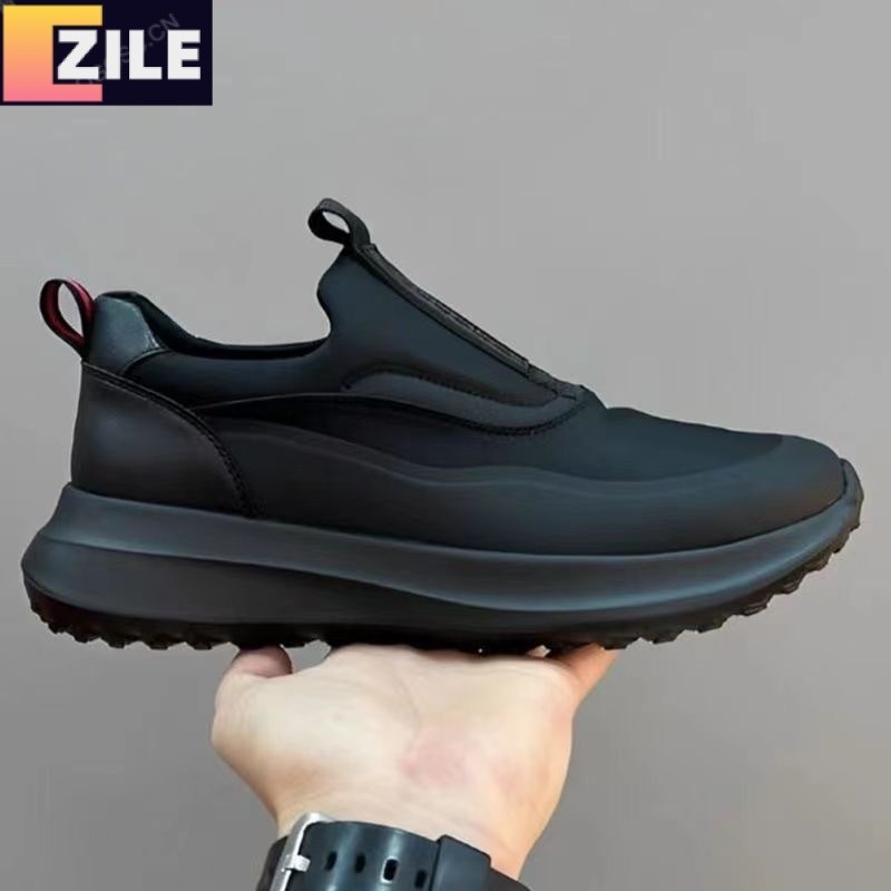 Zile รองเท้าผ้าใบลําลอง ส้นหนา พื้นนิ่ม เหมาะกับการเล่นกีฬา สําหรับผู้ชาย